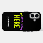 カスタマイズスタイリッシュ可能なモダン黒の検証済みブランド Case-Mate iPhoneケース (裏面 (横))