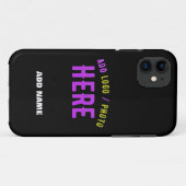 カスタマイズスタイリッシュ可能なモダン黒の検証済みブランド Case-Mate iPhoneケース (裏面(横))