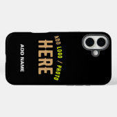 カスタマイズスタイリッシュ可能なモダン黒の検証済みブランド Case-Mate iPhoneケース (裏面 (横))