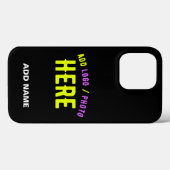 カスタマイズスタイリッシュ可能なモダン黒の検証済みブランド Case-Mate iPhoneケース (裏面 (横))