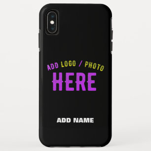 カスタマイズスタイリッシュ可能なモダン黒の検証済みブランド iPhone XS MAXケース