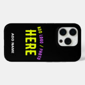 カスタマイズスタイリッシュ可能なモダン黒の検証済みブランド Case-Mate iPhoneケース (裏面 (横))