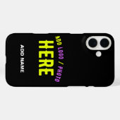 カスタマイズスタイリッシュ可能なモダン黒の検証済みブランド Case-Mate iPhoneケース (裏面 (横))