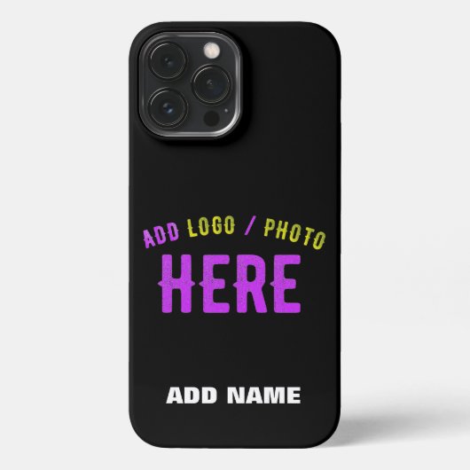 カスタマイズスタイリッシュ可能なモダン黒の検証済みブランド iPhoneケース (裏面)