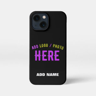 カスタマイズスタイリッシュ可能なモダン黒の検証済みブランド iPhone 13 MINIケース