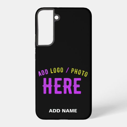 カスタマイズスタイリッシュ可能なモダン黒の検証済みブランド SAMSUNG GALAXYケース (裏面)