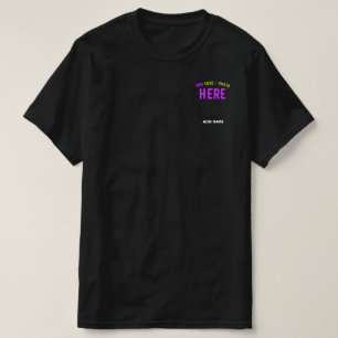 カスタマイズスタイリッシュ可能なモダン黒の検証済みブランド Tシャツ