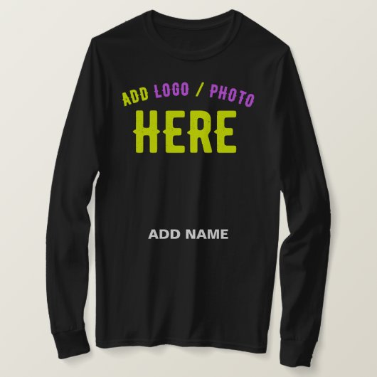 カスタマイズスタイリッシュ可能なモダン黒の検証済みブランド Tシャツ (デザイン正面)