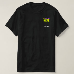 カスタマイズスタイリッシュ可能なモダン黒の検証済みブランド Tシャツ
