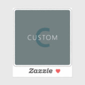 カスタマイズスタイリッシュ可能なモノグラムテンプレート シール (シート)