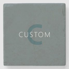 カスタマイズスタイリッシュ可能なモノグラムテンプレート ストーンコースター