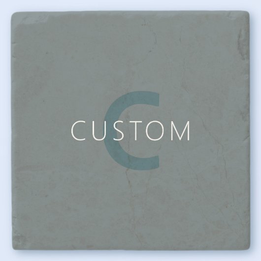 カスタマイズスタイリッシュ可能なモノグラムテンプレート ストーンコースター