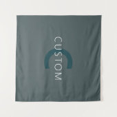 カスタマイズスタイリッシュ可能なモノグラムテンプレート タペストリー (正面(横))