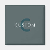 カスタマイズスタイリッシュ可能なモノグラムテンプレート マグネット (正面)