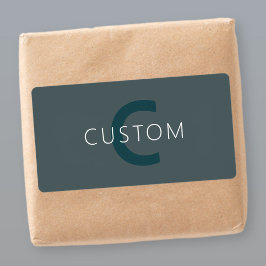 カスタマイズスタイリッシュ可能なモノグラムテンプレート ラベル