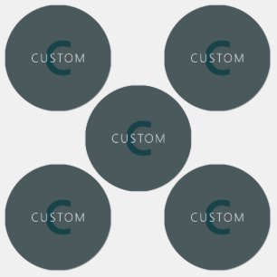 カスタマイズスタイリッシュ可能なモノグラムテンプレート ラベル