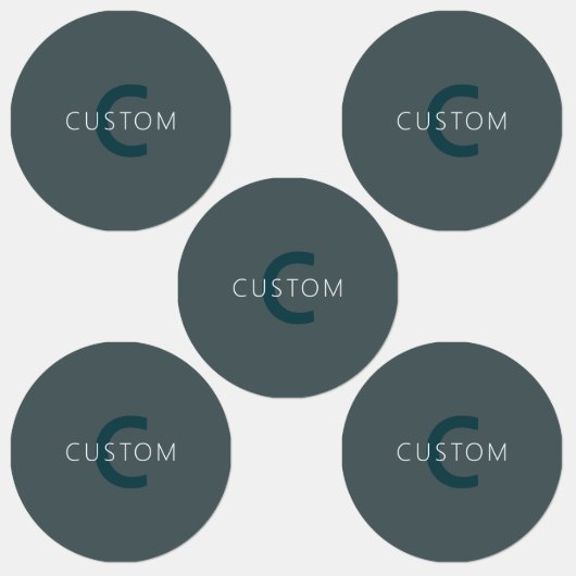 カスタマイズスタイリッシュ可能なモノグラムテンプレート ラベル (グループ)