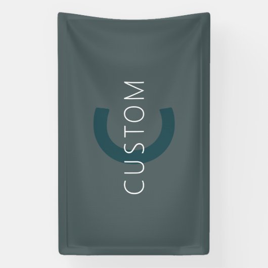 カスタマイズスタイリッシュ可能なモノグラムテンプレート 横断幕 (縦)