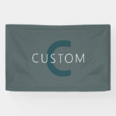 カスタマイズスタイリッシュ可能なモノグラムテンプレート 横断幕 (横)