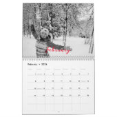 カスタマイズスタイリッシュ可能なレトロ写真カレンダー。 カレンダー (2月 2026)