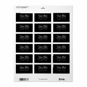 カスタマイズスタイリッシュ可能な文字差出人住所 ラベル (フルシート)