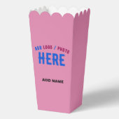 カスタマイズスタイリッシュ可能な熱モダンピンクブランドポップコーン フェイバーボックス (正面)