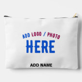 カスタマイズスタイリッシュ可能な白モダン検証済みブランド アクセサリーポーチ (裏面)