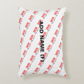カスタマイズスタイリッシュ可能な白モダン検証済みブランド アクセントクッション (正面(垂直))