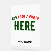 カスタマイズスタイリッシュ可能な白モダン検証済みブランド アクリルサイン (傾斜)