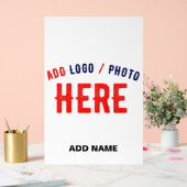 カスタマイズスタイリッシュ可能な白モダン検証済みブランド アクリルサイン (ウェディング)