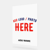 カスタマイズスタイリッシュ可能な白モダン検証済みブランド アクリルサイン (傾斜)