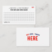 カスタマイズスタイリッシュ可能な白モダン検証済みブランド アドバイスカード (正面/裏面)