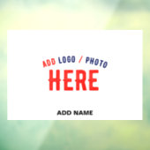 カスタマイズスタイリッシュ可能な白モダン検証済みブランド ウィンドウサイン (シート3)