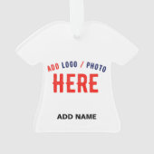 カスタマイズスタイリッシュ可能な白モダン検証済みブランド オーナメント (裏面)