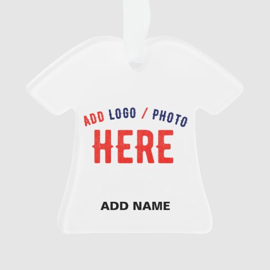 カスタマイズスタイリッシュ可能な白モダン検証済みブランド オーナメント (正面)