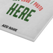 カスタマイズスタイリッシュ可能な白モダン検証済みブランド カッティングボード (角)