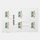 カスタマイズスタイリッシュ可能な白モダン検証済みブランド キッチンタオル (横)