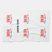 カスタマイズスタイリッシュ可能な白モダン検証済みブランド キッチンタオル (横)