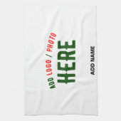 カスタマイズスタイリッシュ可能な白モダン検証済みブランド キッチンタオル (縦)