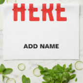 カスタマイズスタイリッシュ可能な白モダン検証済みブランド キッチンタオル (折り畳み)