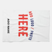 カスタマイズスタイリッシュ可能な白モダン検証済みブランド キッチンタオル (横)