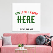 カスタマイズスタイリッシュ可能な白モダン検証済みブランド キャンバスプリント (インサイチュ (リビング))