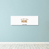 カスタマイズスタイリッシュ可能な白モダン検証済みブランド キャンバスプリント (インサイチュ (ウッドフロア))