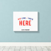 カスタマイズスタイリッシュ可能な白モダン検証済みブランド キャンバスプリント (インサイチュ (ウッドフロア))