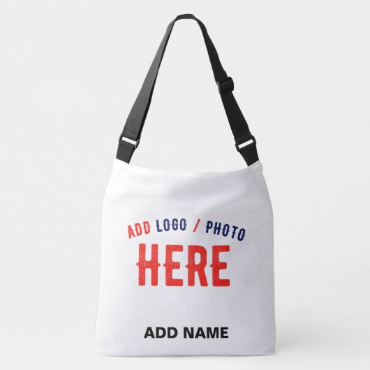 カスタマイズスタイリッシュ可能な白モダン検証済みブランド クロスボディバッグ (正面)