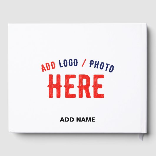 カスタマイズスタイリッシュ可能な白モダン検証済みブランド ゲストブック (裏面)