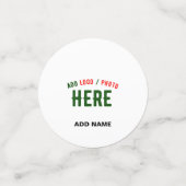 カスタマイズスタイリッシュ可能な白モダン検証済みブランド コンフェッティ (スモール正面)