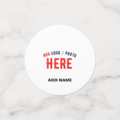 カスタマイズスタイリッシュ可能な白モダン検証済みブランド コンフェッティ (スモール正面)