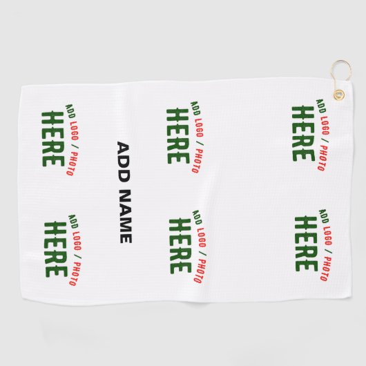 カスタマイズスタイリッシュ可能な白モダン検証済みブランド ゴルフタオル (横)