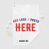 カスタマイズスタイリッシュ可能な白モダン検証済みブランド ゴルフタオル (インサイチュ)